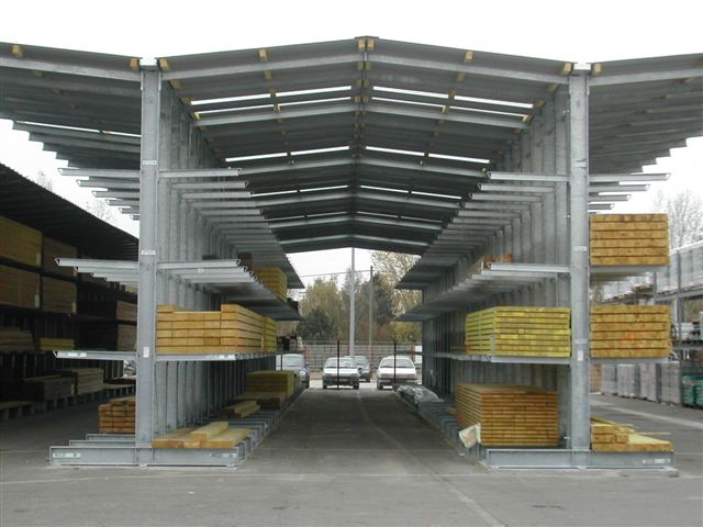 [Translate "Niederlande"] Rack-clad warehouse Cantilever racking